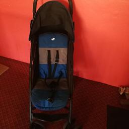 Joie stroller including raincover. It has some water marks, but no minor damage. Everything works fine. It has handle for carry. Collection nw9 Kingsbury area
