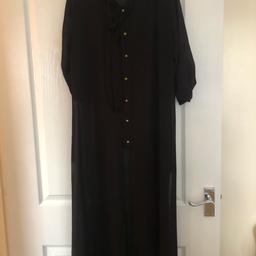 Dress long and black have worn twice and in good condition