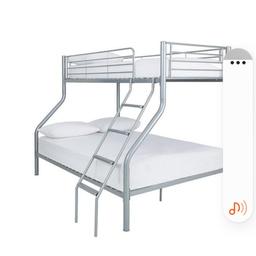 Mental bunk bed, less than 1year old.  In an excellent condition. 
Selling because non of the kids want the top bed
