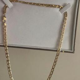 BEAUTIFUL 9ct (375) YELLOW SOLID GOLD NECKLACE ANCHOR CHAIN

COMES WITH ORIGINAL H.FINDS BOX