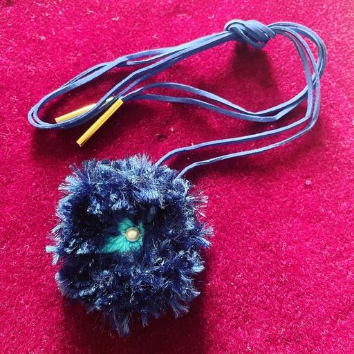 Buy & Sell Dorset Bournemouth, Christchurch and Poole - Photos for Blue Crochet Flower Leather Choker New