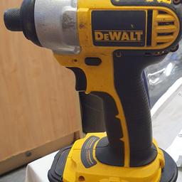 DEWALT 18V 1.3 Ah DC825 1/4 (6mm) cordless Impact Driver Type 3 18V DC.
DEWALT 18V CORDLESS DRIVER
DC 759 Type 10 18V. It comes with charger and case
 selling price £50.00 payment on collection serious buyers only please.