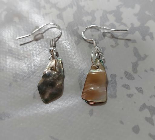 Buy & Sell North London Enfield - Photos for Hand MadeAbalone Shell Silver Plated Earrings