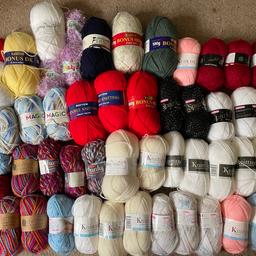 Assorted balls of wool. 50 full balls plus some part used. Have been keep in a bag.

 £15 ONO

Will sell separately.

Smoke free home.

Collection or will deliver for costs.