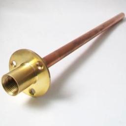 To suit a 1/2" Bib Tap
15mm x 300mm copper tube

Hose union backplate with tube. For use with outdoor taps