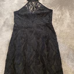 Black dress from pretty little thing new condition size 12