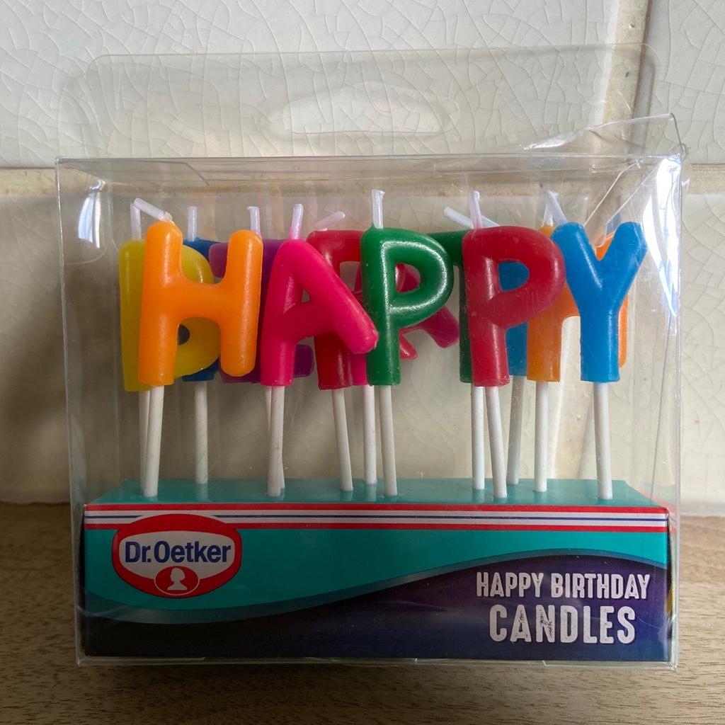 Dr Oetker ‘happy Birthday Letters Candles In B30 Birmingham Für £ 080