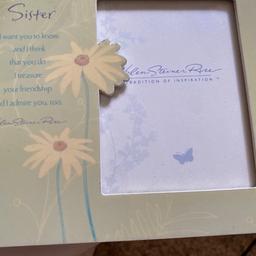 Sister picture frame 8 x 10 cms new in box with Helen Steiner rice verse