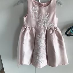 Pink monsoon dress worn couple of times age 4 in excellent condition
