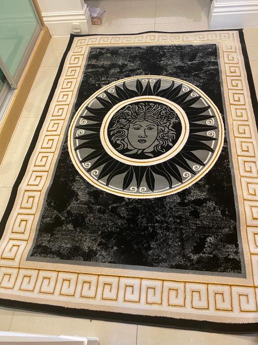 Buy & Sell Leicestershire Leicester - Photos for New Black versace thick rugs Size 230x160cm