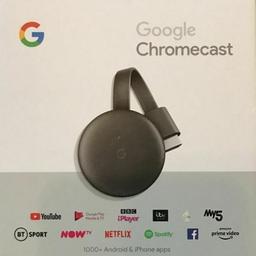 Google Chromecast 3rd Generation - Charcoal.

Band new, Sealed

£30 RRP
