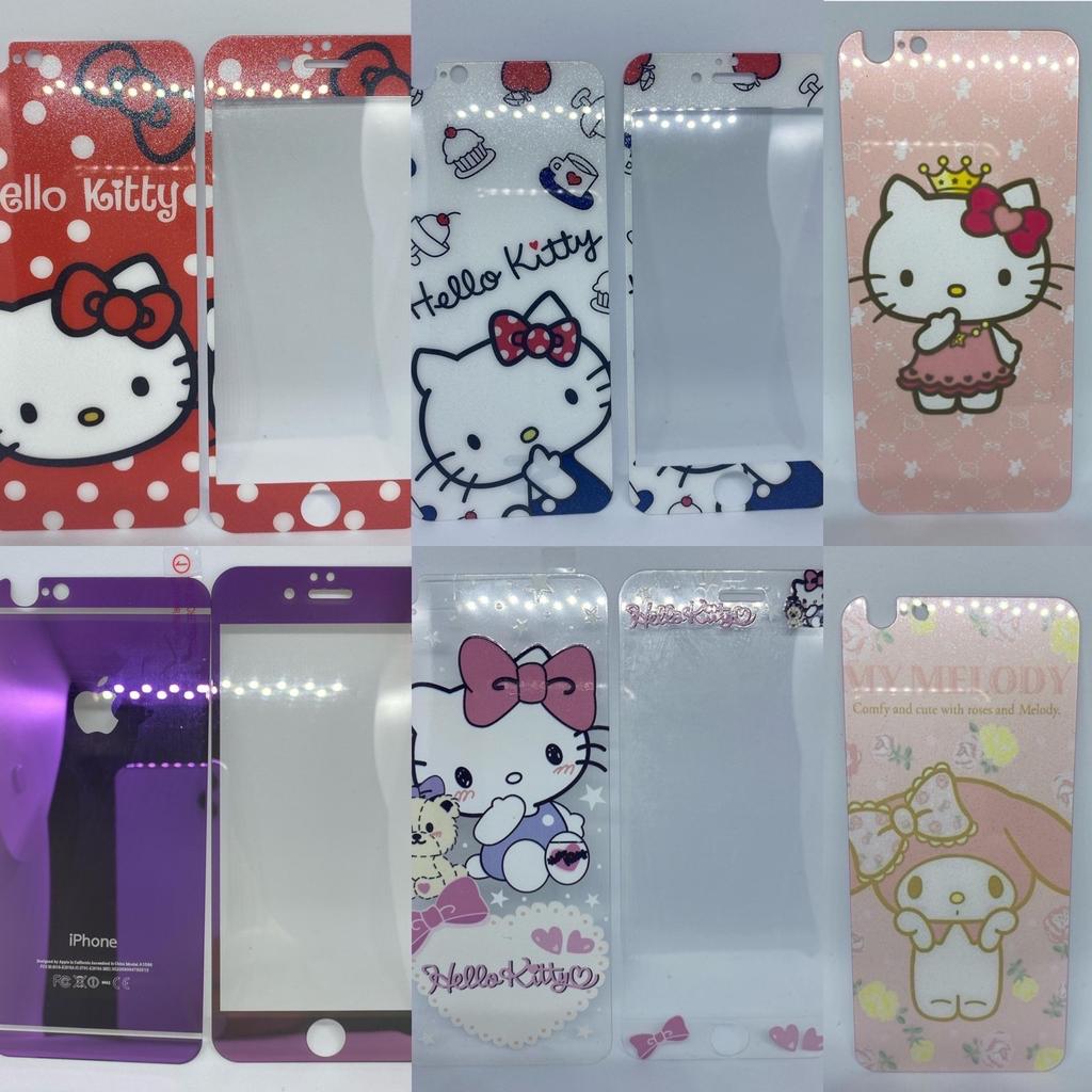 1) red hello Kitty front and back stick on
2) white hello Kitty front and back stick on
3) clear hello Kitty front and back stick on
4) shiny purple front and back stick on
5) melody back stick on
6) pink hello Kitty back stick on

All brand new never been used
Selling cheap to get rid of them asap