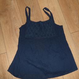 NAVY TOP FROM DOROTHY PERKINS SIZE 12