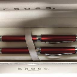 100% GENUINE AND AUTHENTIC AND BRAND NEW IN BOX
CROSS SABLE SATIN BURGUNDY PEN & PENCIL SET
CROSS ITEM NO: AT0361 GB-4
BALL-POINT-PEN
COLOUR: RED - (SATIN BURGUNDY)

MAKE A LOVELY PRESENT FOR SOMEONE SO GRAB YOURSELF A BARGAIN

COLLECTION IS FROM STREATHAM/MITCHAM SW16
SORRY NO POSTING