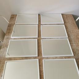 Can be used to create a large mirror when positioned closely together

The backs can pop off easily so may be worth glueing them

Collection from TF1 Hadley closer to Trench Lock

£7 for all
