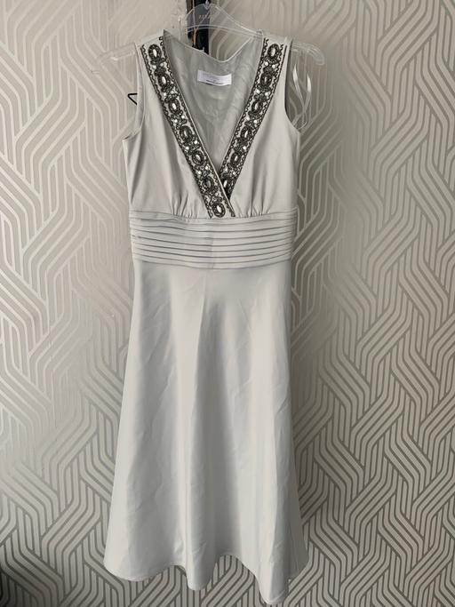 Buy & Sell West Midlands Birmingham - Photos for Silver satin designer dress RRP £150.00