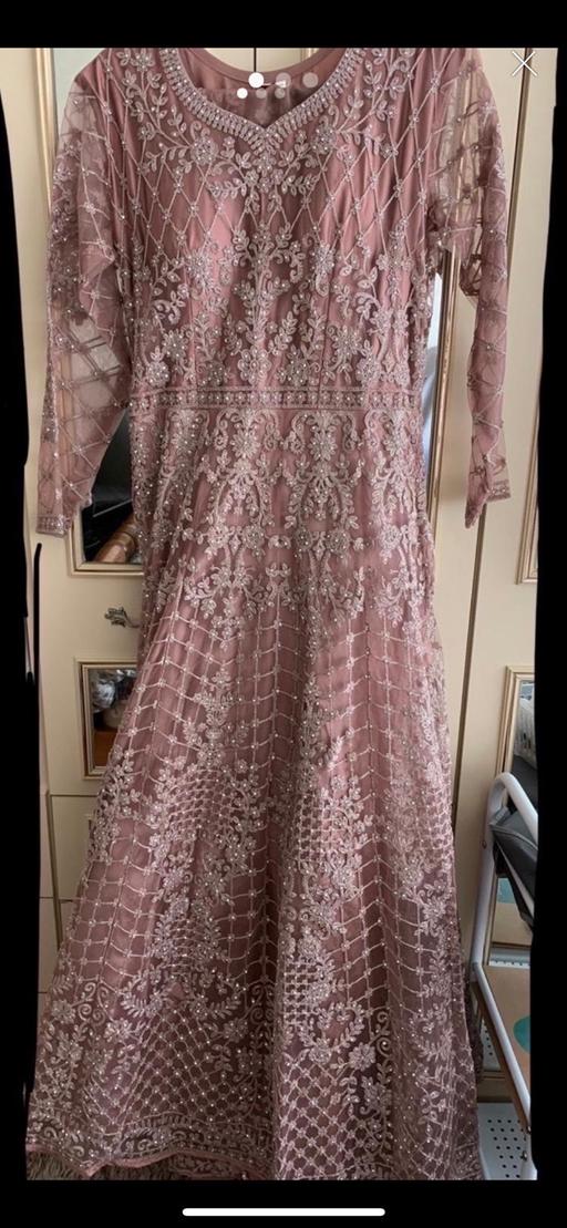 Buy & Sell West Midlands Birmingham - Photos for Pink blush silver wedding party dress size 12