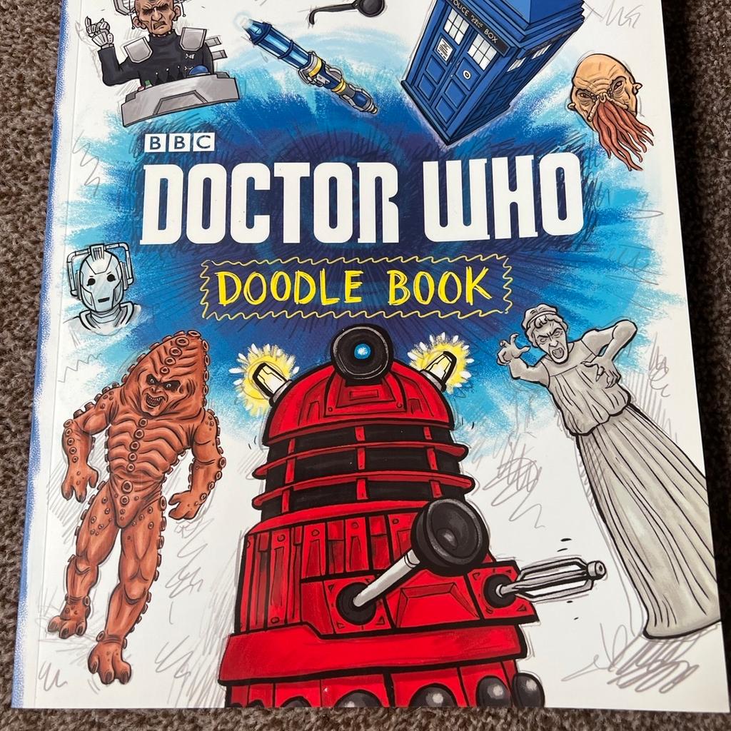 Doctor Who: Doodle Book

Cover pages with colourful jelly babies, sketch the scariest monsters imaginable and design dastardly devices from your own imagination. Draw some bandmates for the Twelfth Doctor, some 3-D specs for the Tenth Doctor, and dream up a whole new look for the Master (a.k.a. Missy!).

Doodle new gadgets, outfits, friends, foes, planets and battlegrounds. The Whoniverse is truly yours to design in this awesome Doctor Who book.

Doctor Who: Heroes and Monsters Collection: Heros and Monsters Collection

The Heroes and Monsters Collection brings together our favourite short stories from the last ten years of Doctor Who. In these tales the Doctor and his companions face the Daleks, the Cybermen and many more terrifying foes. Also includes three brand-new stories for 2015, featuring the War Doctor, Clara and the Twelfth Doctor

cash on collection only .