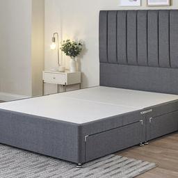 Our super supreme luxurious divan range futures a 
♦️reinforced divan base, 
♦️large floor standing headboard 
♦️luxurious mattress 
♦️choose your own headboard design and colour 

DOUBLE/ SMALL DOUBLE 
£385

KINGSIZE £435

SUPERKING £550

SINGLE £330

DELIVERY AND ASSEMBLY SERVICE AVAILABLE 
07708918084