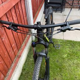 Trek mountain bike in really good condition medium in size seat is adjustable front reflector broke but easily replaced. Rides great and gears all good
