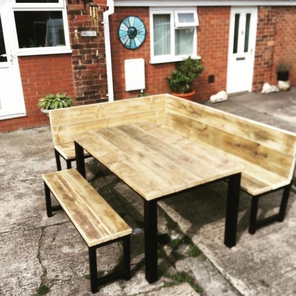 Outdoor/Indoor furniture. Reclaimed wood and steel
Bars from £150
Stools from £75 each
Dining tables from £200
Benches from £80

Buyer to collect or delivery can be arranged (please contact for delivery cost). Please allow up to 14 working days for your order.
Industrial81.com 07921568005