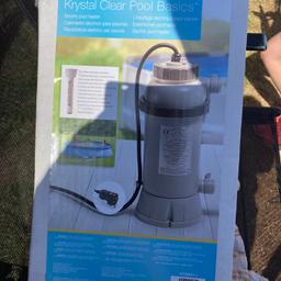 Above ground heater , we used in on a10ft pool and it kept the water warm