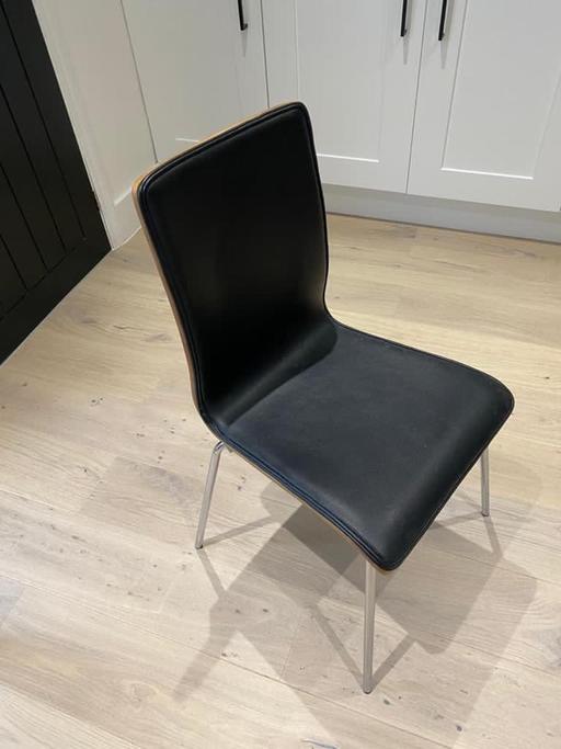 Buy & Sell South West London Sutton - Photos for Dinning Chair - set of 4 in walnut and black