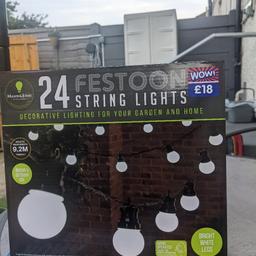 mains operated bright white LED 
indoor and outdoor use.
Brand new Never used