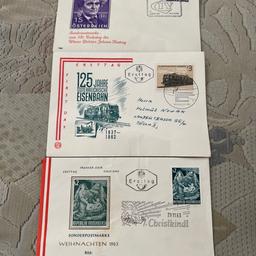 Briefmarken mit Briefumschlag