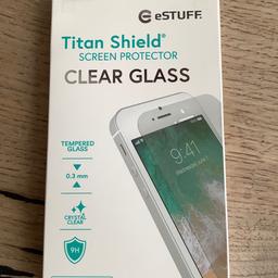 Durchsichtiges Schutzglas für iPhone 5/SE, Originalpreis 21,99 Euro, 2x vorhanden