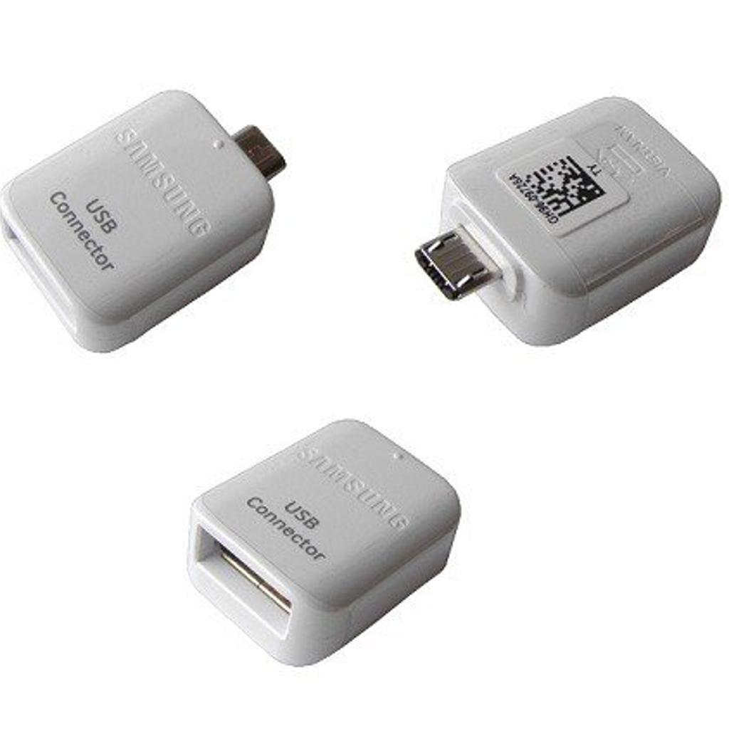 Samsung GH96-09728A
micro USB > USB-Adapter
OTG-Adapter
Neu & Unbenutzt

- Samsung OTG USB-A auf Micro-USB Adapter
- Hersteller-Nr.: GH96-09728A
Kompatibel zu allen Geräten mit Micro-USB Anschluss, die USB OTG unterstützen z.B. Samsung Galaxy S7edge, S7, S6edge, S6 auch für Tablets nutzbar
Zum Verbinden von Pheriperiegeräten, wie z.B. Mouse, Keyboard oder Speichermedien

Bezahlung per PayPal oder per Überweisung möglich.

Versand möglich kostet 5€.

Privatverkauf keine Rücknahme oder Garantie!
