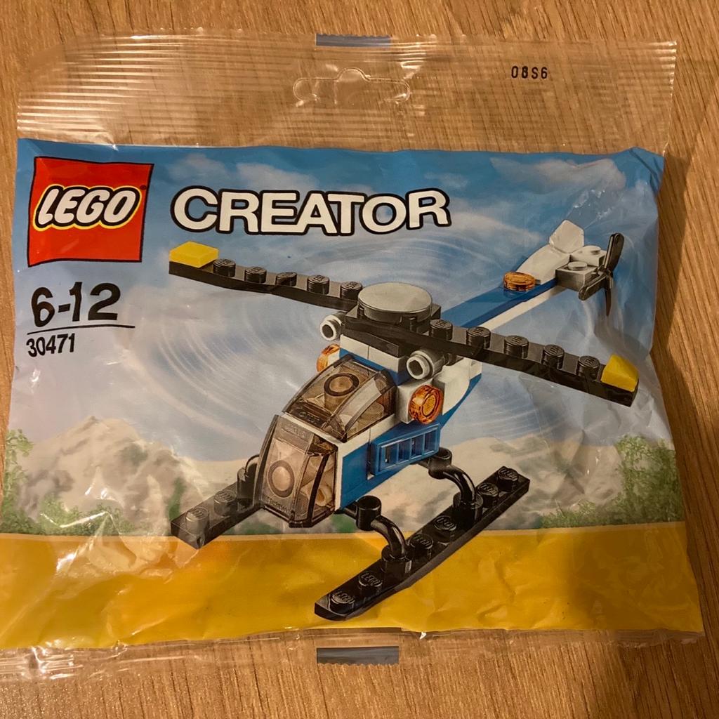 Brand new and sealed polybag Lego 30278 Creator helicopter.

Recommended ages 6-12.

Contains 47 parts (4 extra spares) and instructions.

Great little set, ideal for a gift or party bag.