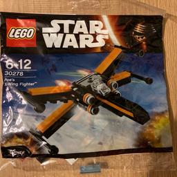 Brand new and sealed polybag Lego 30278 Star Wars Poe’s X-Wing Fighter.

Recommended ages 6-12.

Contains 64 parts and instructions.

Great little set, ideal for a gift or party bag.