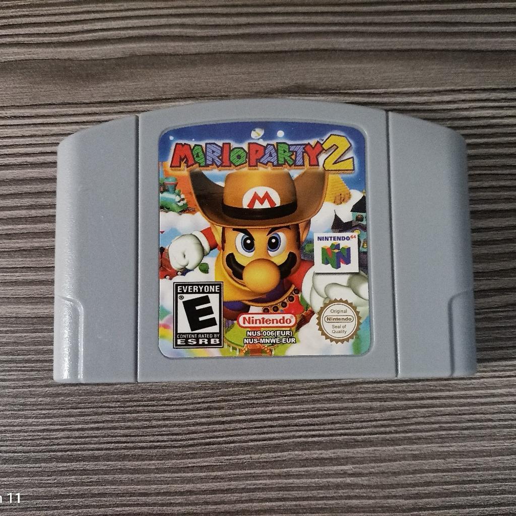 Verkaufe mein N64 Spiel Mario Party 2 Repro,das Spiel ist neu,Pal Version!