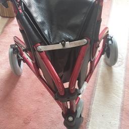 this walker has been used and comes with signs of wear.
the main frame is red.
comes with a shopping bag.
comes with breaks but the
the left break needs adjusting slightly.
folds flat for easy storage or to put in the car.
very lightweight.

collection from quarry bank or local delivery available at no extra cost.