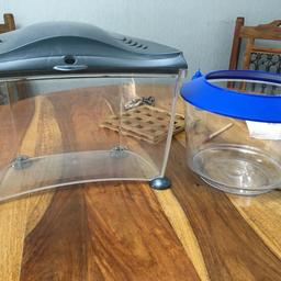 2 x small fish tanks
Ideal for goldfish, in excellent condition.
Perfect for dining table or kitchen top.

Grab a bargain at £15

Delivery option also available at an additional cost.