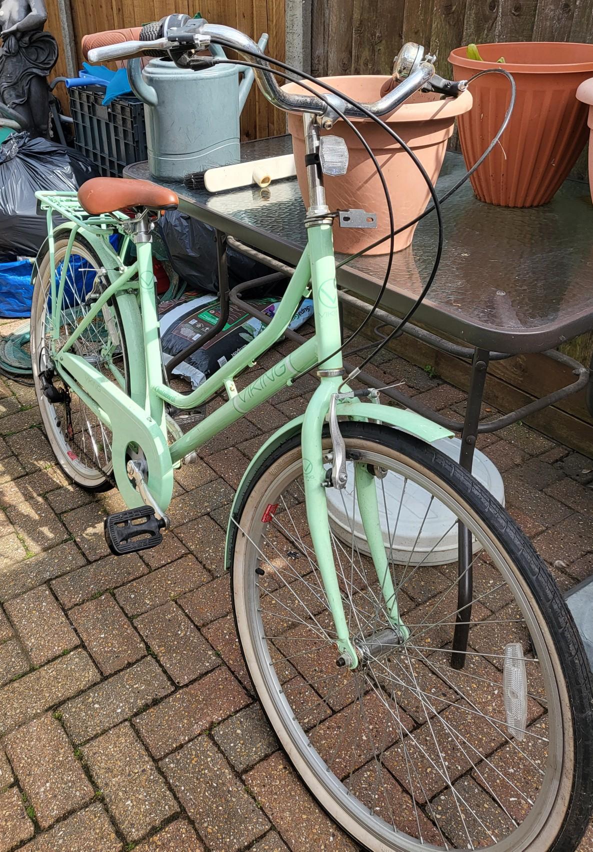 viking ladies bike with basket