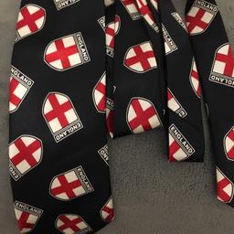 Get ready for next week with this ENGLAND tie. Hand made silky polyester..  Thick quality material. Collect from Dukinfield or I can post for £1 postage. Thanks for looking!!