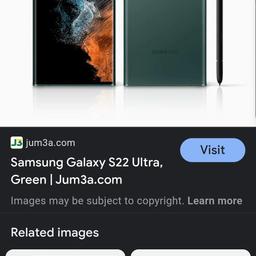 Samsung galaxy s22 ultra 128g in green can't send pic has I'm using the phone at min  got 2 phone cases and the  box with it and charger cable  wanting £700 open to reasonably offers