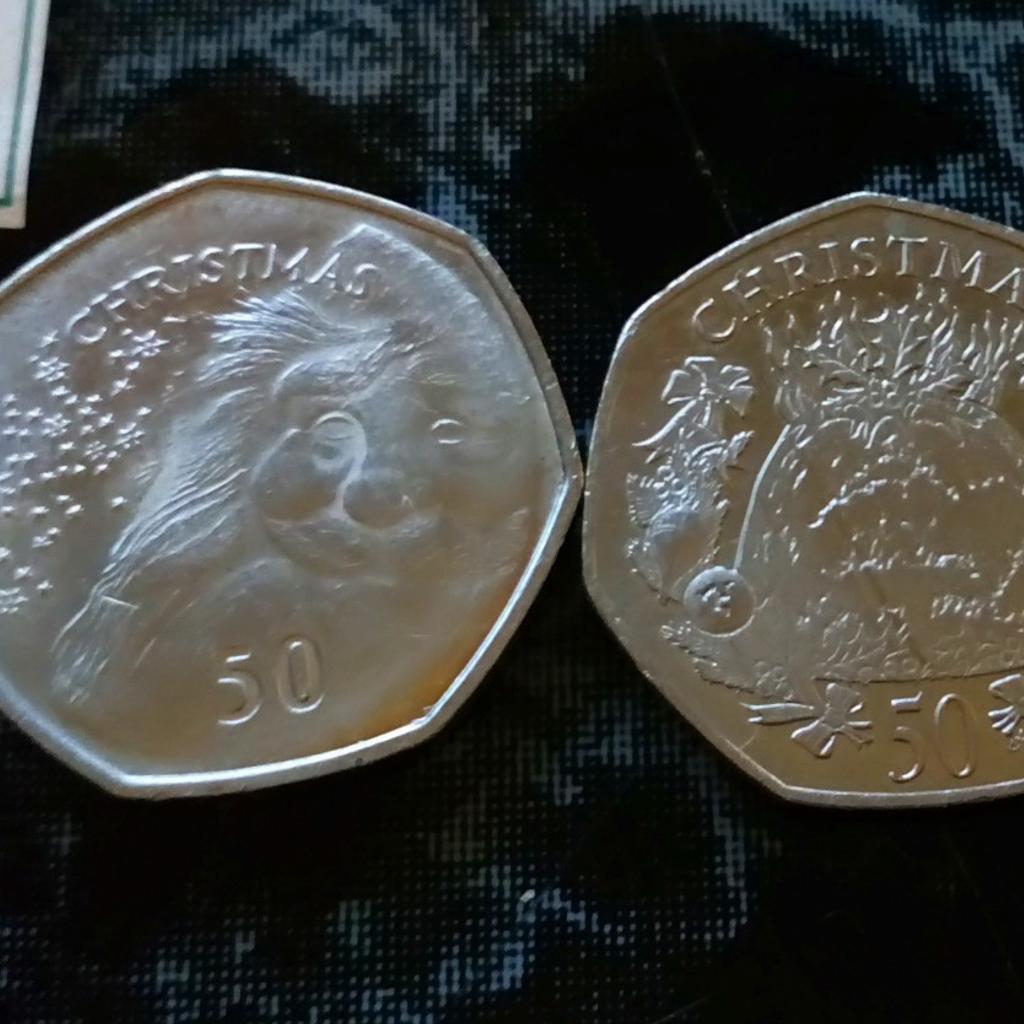 As you can see have 1 old shape 50p and 3 new shape they all came with there certify but 2 where damaged beyond saving but in my care they been in a coin wallet.

Please check out all the other coins ive got.

Only sold in UK only.