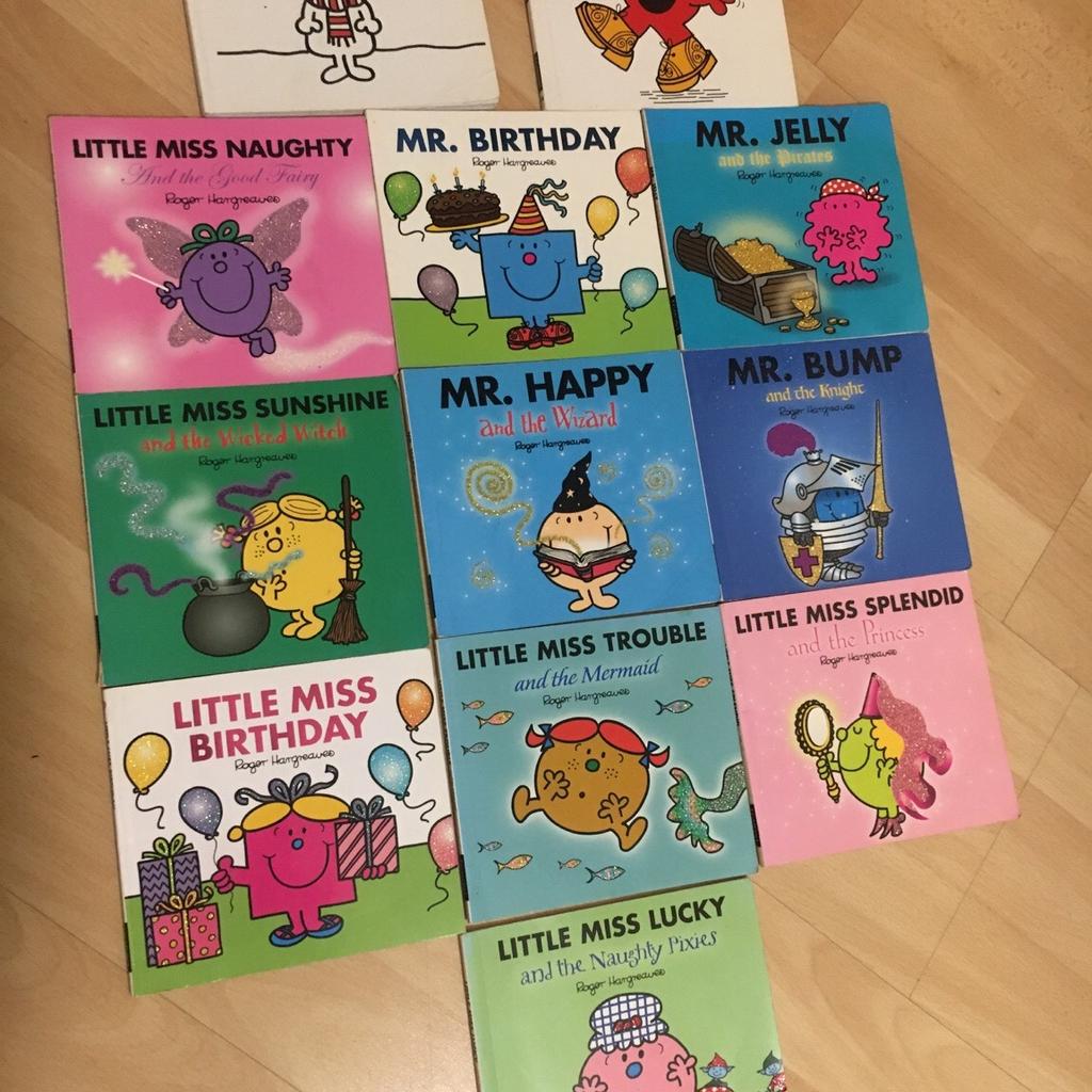 Children’s books - Roger Hargreaves - Mr Snow, Mr Noisy, Mr Men, Little Miss

Some books have a few small creases but mostly in excellent condition

PayPal - Bank Transfer - Shpock wallet

Any questions please ask. Thanks