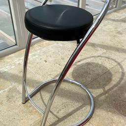 Italian Effezeta designed bar stools.. real leather these were £120 each brand new