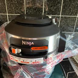 Ninja Foodi 11 in 1 smart lid multi cooker, it comes with all the paper work and box . It’s in good condition and works great.