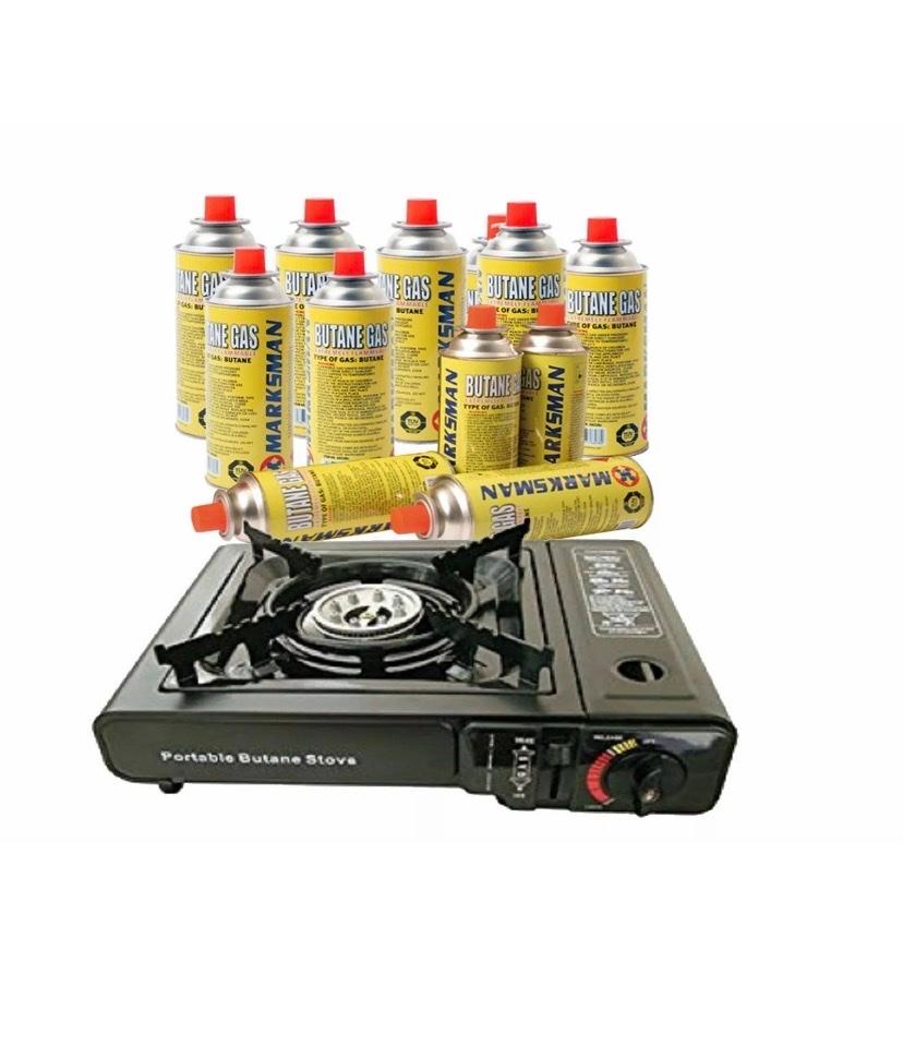 Portable Camping Gas Cooker Stove + 4 Bottles in WV6 Wolverhampton für