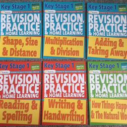 Price is for set of 6 home learning books.
Each book has the answers in the back.
Although books are from 2004, they are still great for children to practise their skills.
Cash on collection only from CV10 - Whittleford area of Nuneaton.