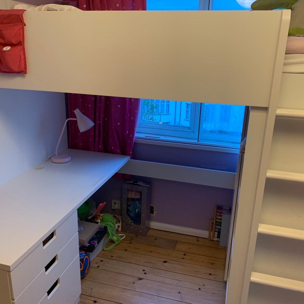 Ikea stuva loft bed with desk white in NW4 für £ 80,00 zum Verkauf Shpock AT