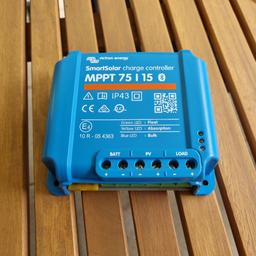 Verkaufe den MPPT 75/15 Solarregler mit Bluetooth, wegen Neuanschaffung. Der Regler war 4 Monate im Einsatz und funktioniert einwandfrei.