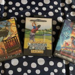 3 Sega Mega drive games all in cases with instruction books all in very good condition sold as bundle no posting collection only cash make a decent offer