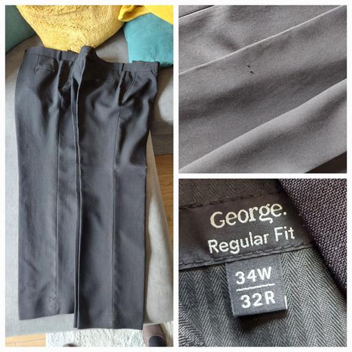 Buy & Sell West Yorkshire Bradford - Photos for 2prs regular fit black trousers 34w 32L