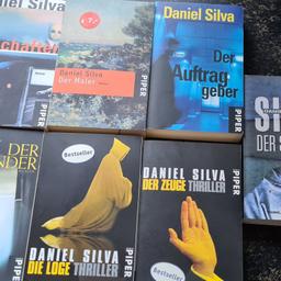 7 x Thriller Taschenbücher Daniel Silva
Nur Komplett 
Nichtraucherhaushalt,  sehr guter Zustand 
Abholung oder Versand (Kosten trägt Käufer)